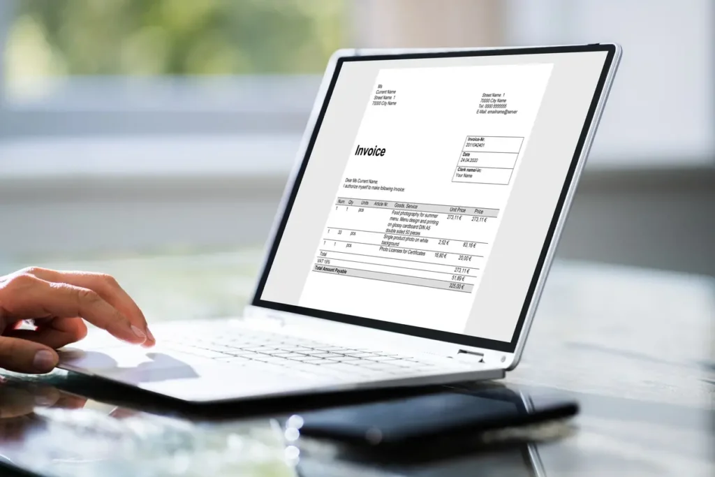 Invoice-Laptop